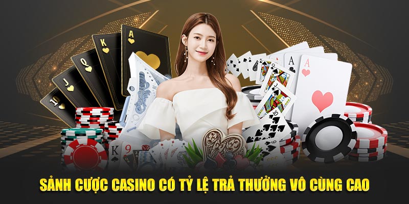 Sảnh cược casino có tỷ lệ trả thưởng vô cùng cao